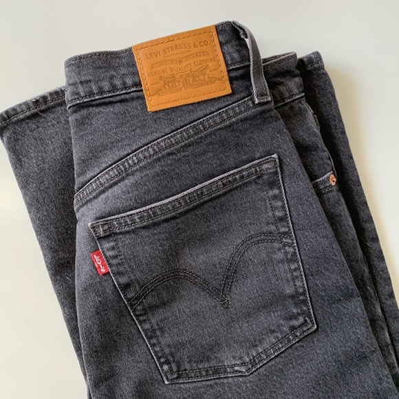 Levi's Denim - Levi’s Ribcage Straight Ankle Jeans washed black - 29